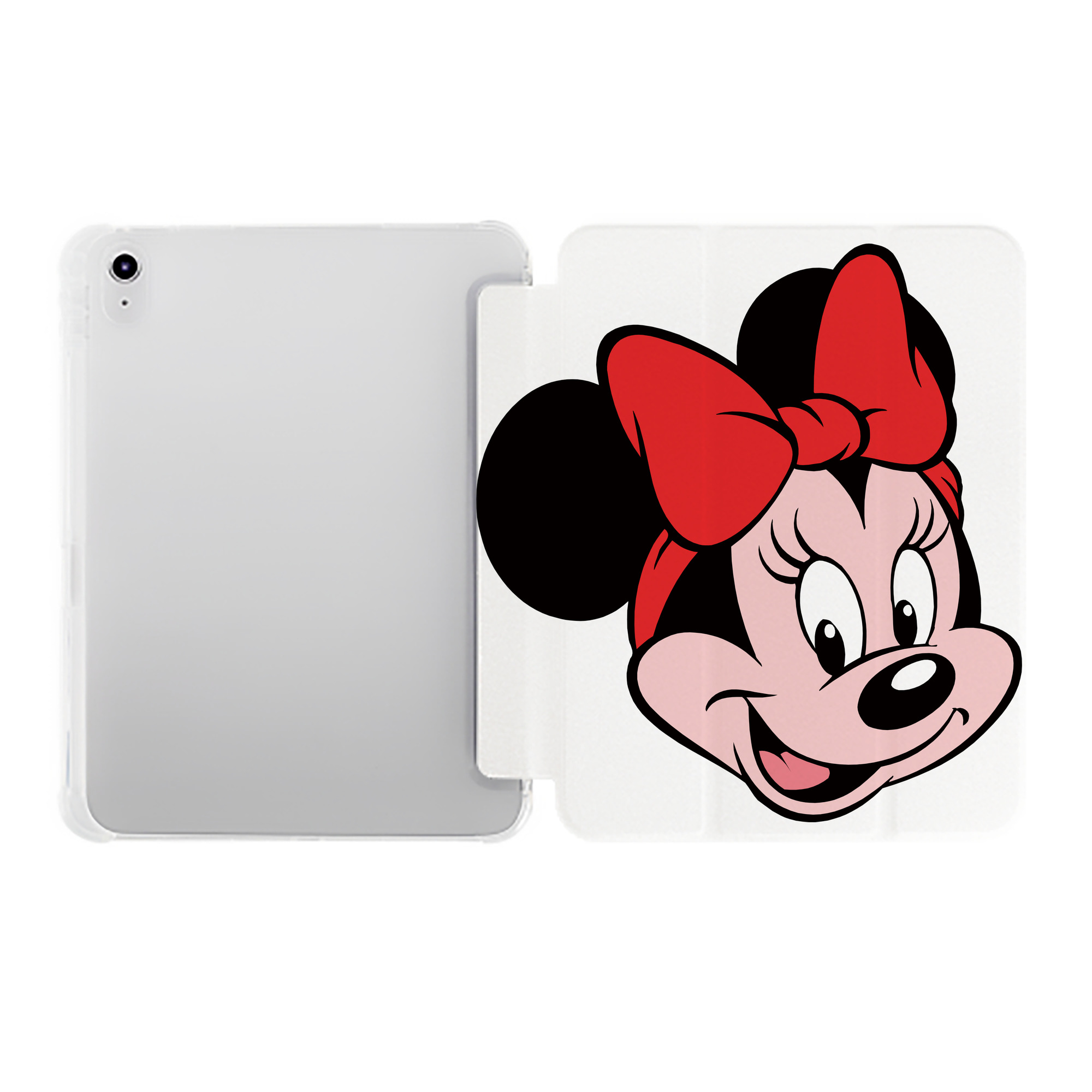 （画像用） ミッキーマウス Mickey Mouse IPad ケース ペン収納付き 三つ折りスタンド PUレザー×シリコン 対応機種9.5/10.5/10.9インチ